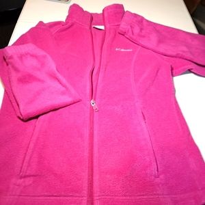 Columbia fleece pink jacket size Small